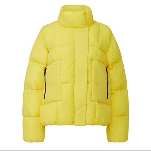 Baum Und Pferdgarten Brooks Yellow Chic Puffer Jacket Coat - Picture 5 of 16
